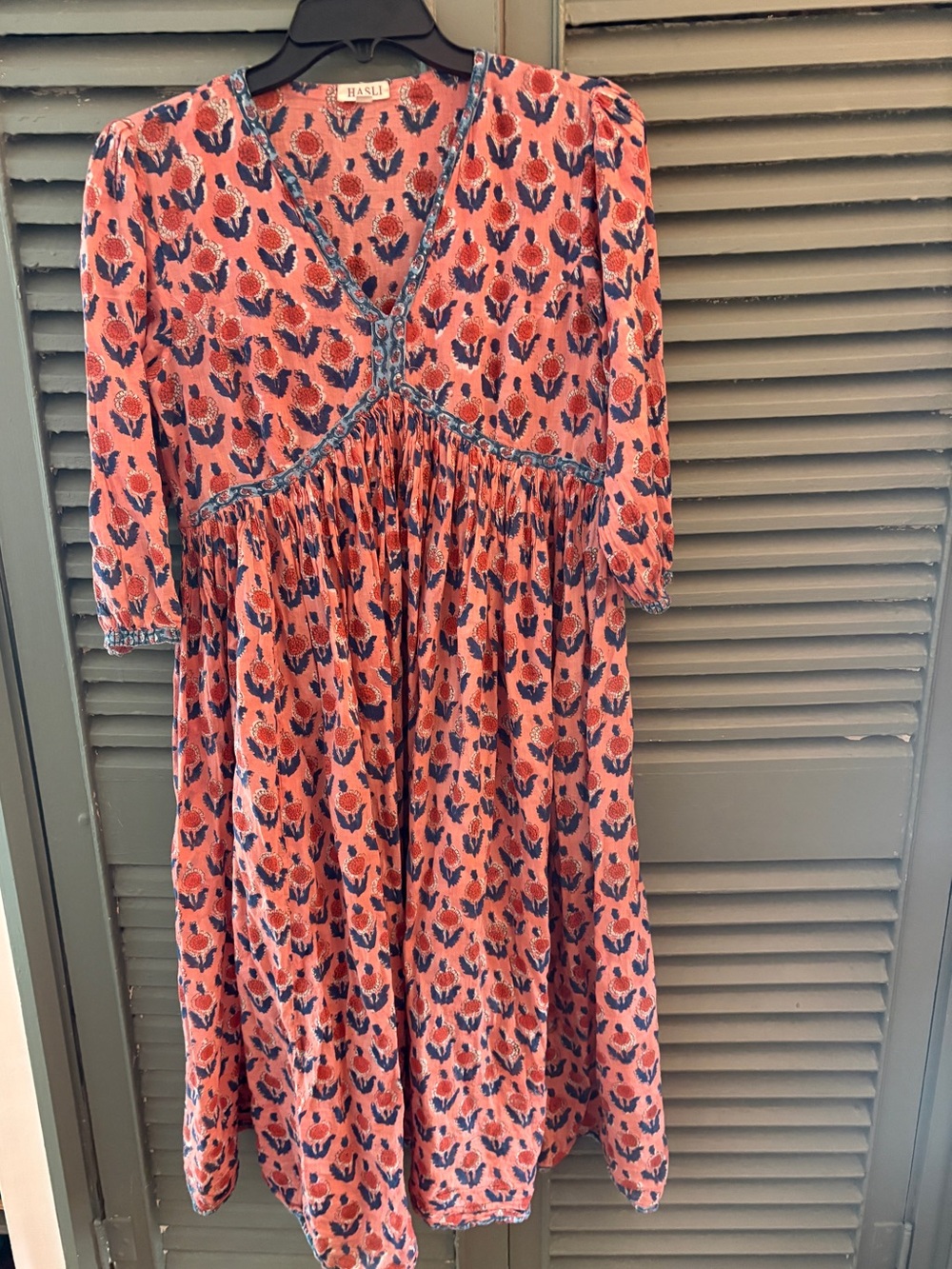 Hasli Indian Block Print cotton dress